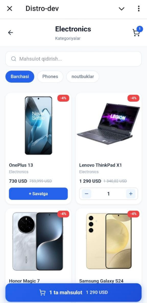 Telegram webapp